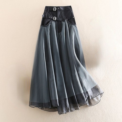 Damen mesh rock hohe taille - damen,