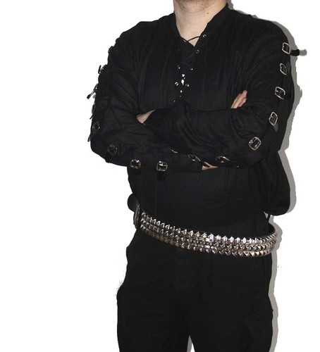Gothic hemd mit schnürung - mit,