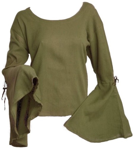 Gothic mittelalter larp bluse - gothic,