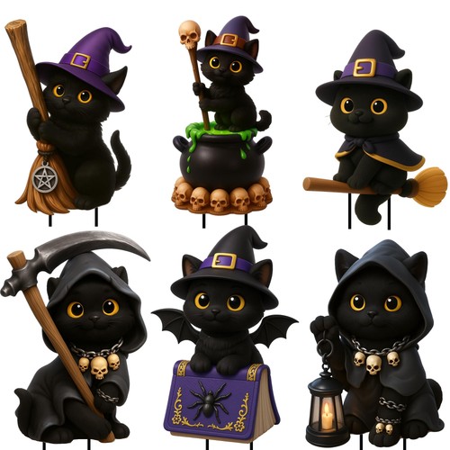 Halloween gartendeko schwarze - halloween,