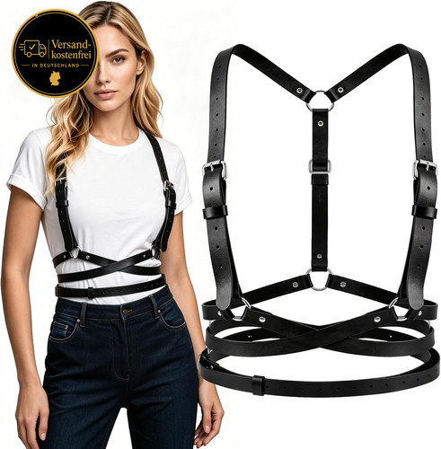 Punk leder körperkette - leder,