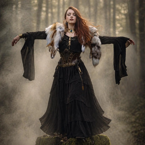Medieval gown vintage - medieval, gown,