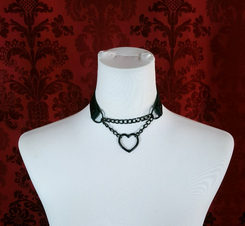 Choker herz kette halsband - choker,