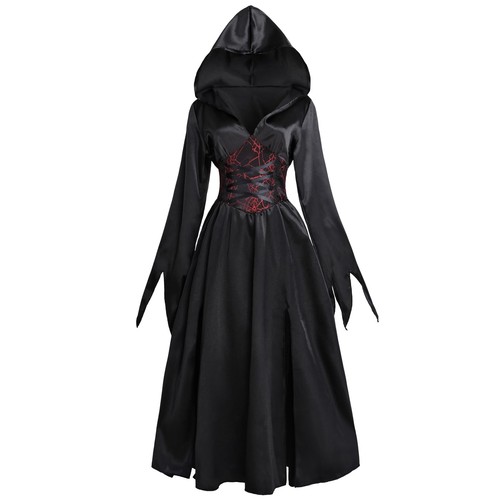 Hexen kostüm damen - kostüm, schwarz