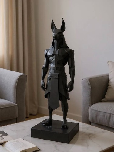 Anubis statue schwarz - statue, |