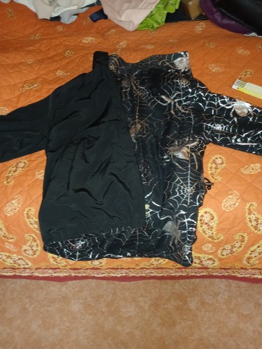 Wendejacke spinnennetz schwarz - wendejacke,
