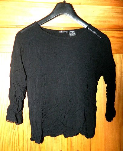 Schwarze tunika bluse mit - tunika-bluse,