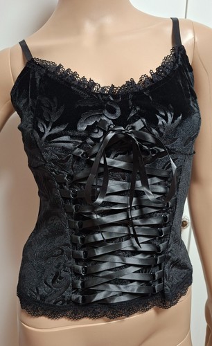 Gothic viktorianisch samt top - gothic,,