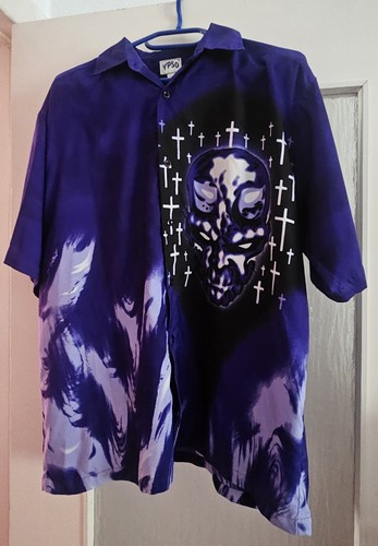 Hemd kurzarm herren gothic - hemd, xl