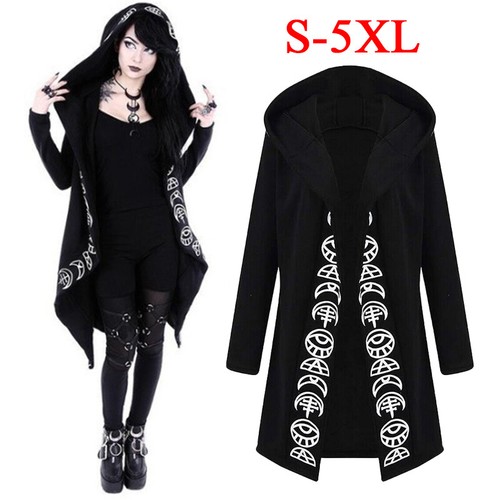 Damen gothic punk mond langarm - damen,