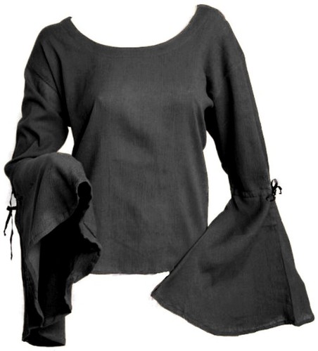 Gothic mittelalter larp bluse - mittelalter,