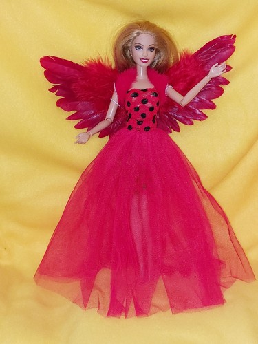 Barbie kleid engel fee elfe - barbie,