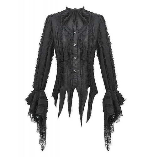 Gothic zipfelbluse hexe - hexe, in