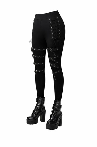 Goth leggings damen