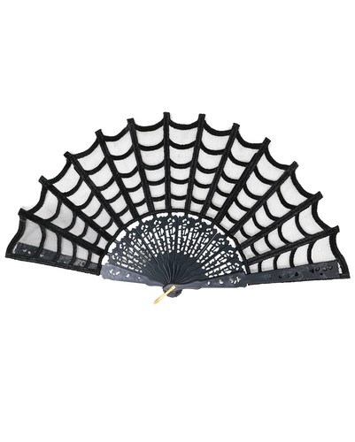 Schwarzer gothic fächer mit - fächer,