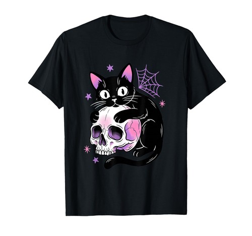 Gothic shirt schwarz katze - gothic, t-shirt