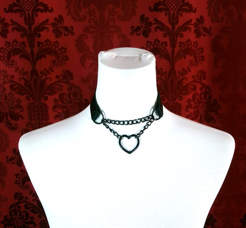 Choker herz kette halsband - herz,