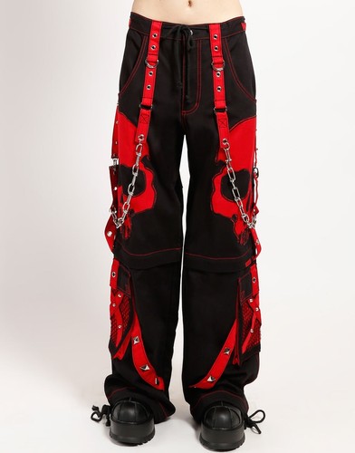 Gothic hose schwarz rot - hose, –