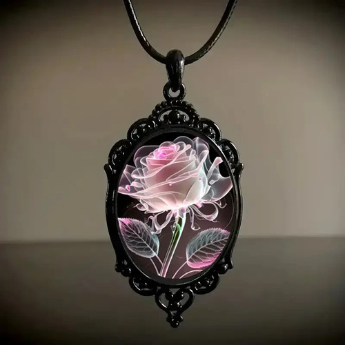 Rosen halskette schwarz - 🌹rosen,