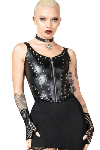 Killstar korsett top smoke - killstar,