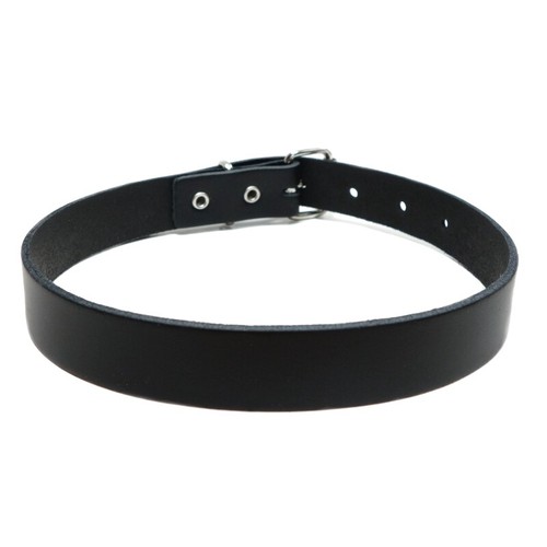 Lederhalsband schwarz - lederhalsband,
