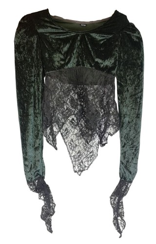 Gothic punk top - phaze, grün